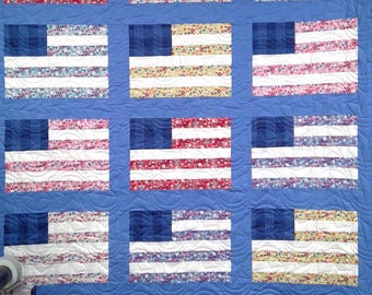 Handmade quilt, Patriotic quilts, modern quilts