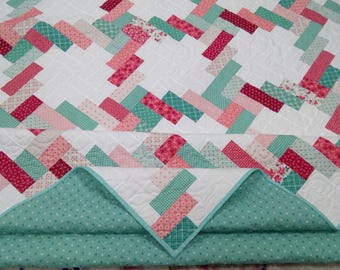 Handmade Queen quilt, Bed quilts, Berry & Sage quilt, quilts for sale