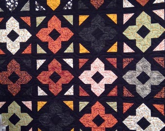 Handmade Halloween quilt, Spooky quilt, quilts for sale