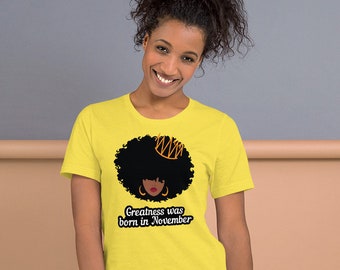 July Birthday Shirt African American Women Natural Hair Etsy