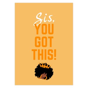 African American Greeting Card | Melanin Positive Greeting Card | Thinking Of You Card | Encouragement Card | Blank Greeting Card | Blm Poc