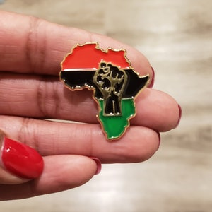 Graduation Enamel Pin | RBG Africa Lapel Pin | Hard Enamel Pin | Black History | Lapel Pin for Her Him | HBCU Graduate | Black Woman