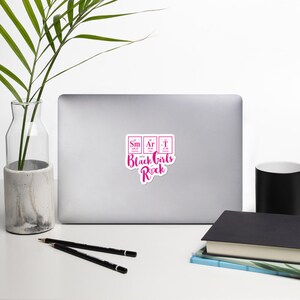 Schwarzer Mädchen Sticker | Smart Black Girls Rock | Schwarz und Stolz | African American Queen | Gebildete Bubble-freie Aufkleber