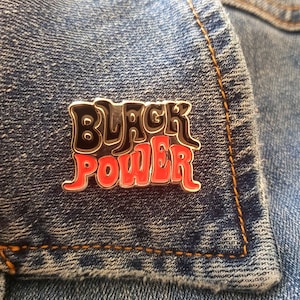 Black Power Enamel Pin | Black Pride Pin | I Love Being Back Hard Enamel Pin | African American Pride | Lapel Pin for | HBCU Grad