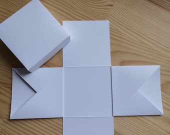 Explosionsbox zum selbst gestalten, blanko, verschiedene Farben, ca. 7 x 7 x 7 cm DIY, selber machen