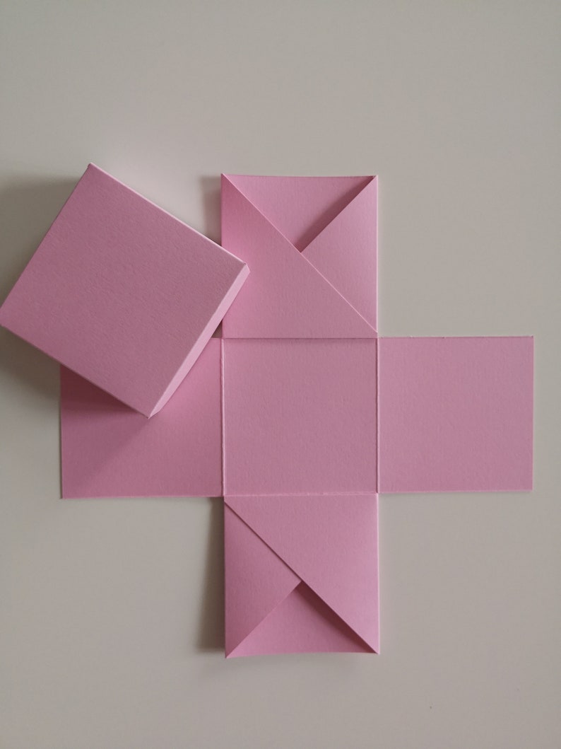 Caja explosiva para diseñar tú mismo, en blanco, diferentes colores, aprox.7 x 7 x 7 cm Hazlo tú mismo Rosa