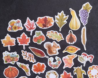 HerbstStyle Sticker Aufkleber Glossy 30 Stück