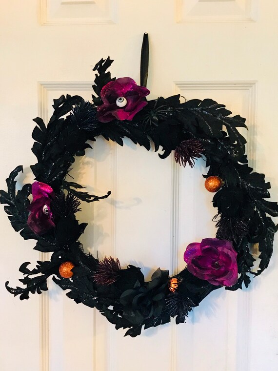 Halloween Wreath Etsy