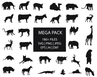Download Svg Bundle Animals Etsy