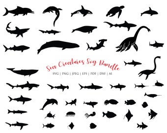 Download Free Sea Creatures Svg Etsy SVG Cut Files