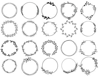 Flower Circle Svg Etsy