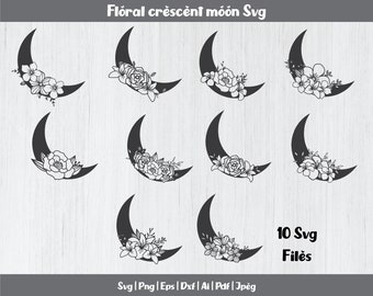 Download Crescent Moon Svg Etsy