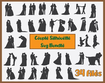 Free Free 172 Wedding Couple Silhouette Svg SVG PNG EPS DXF File