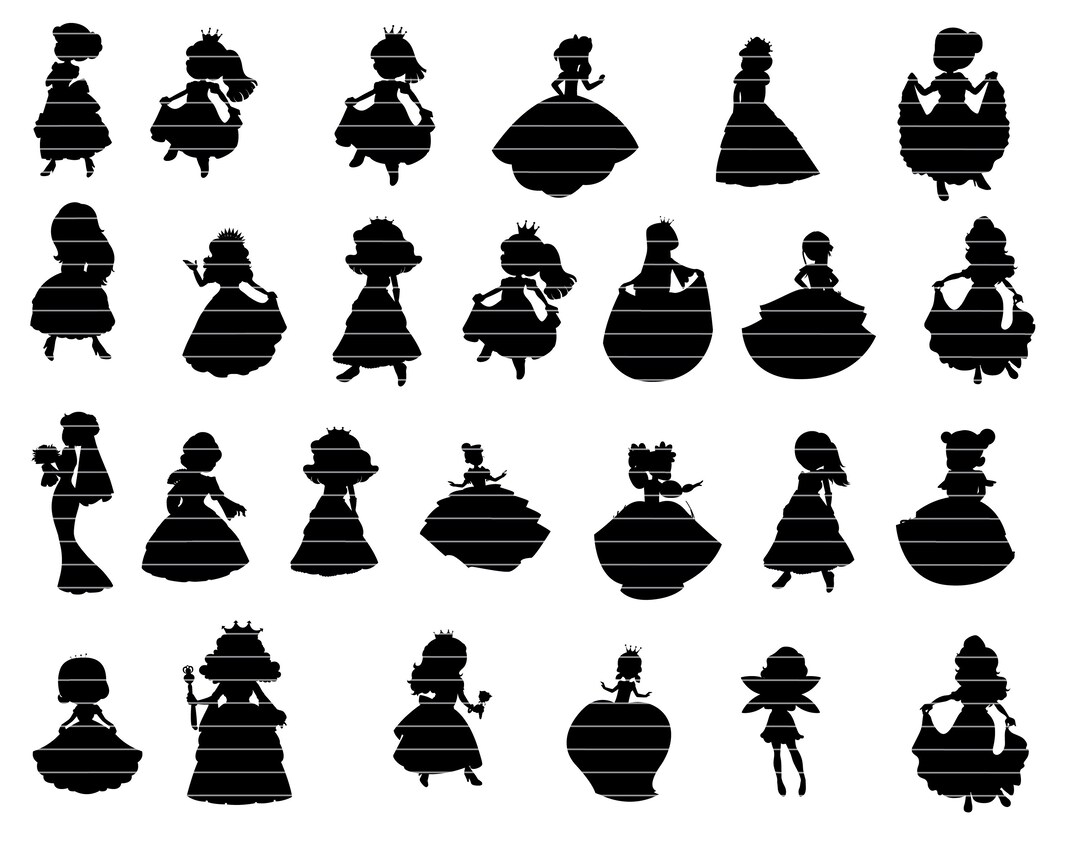 Princess Mini Svg Princess SVG Cut File Princess Svg Bundle Princess - Etsy New Zealand