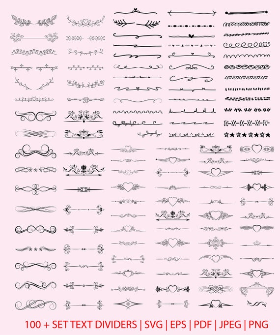 Download 100 Text Dividers Svg Bundle Etsy Yellowimages Mockups