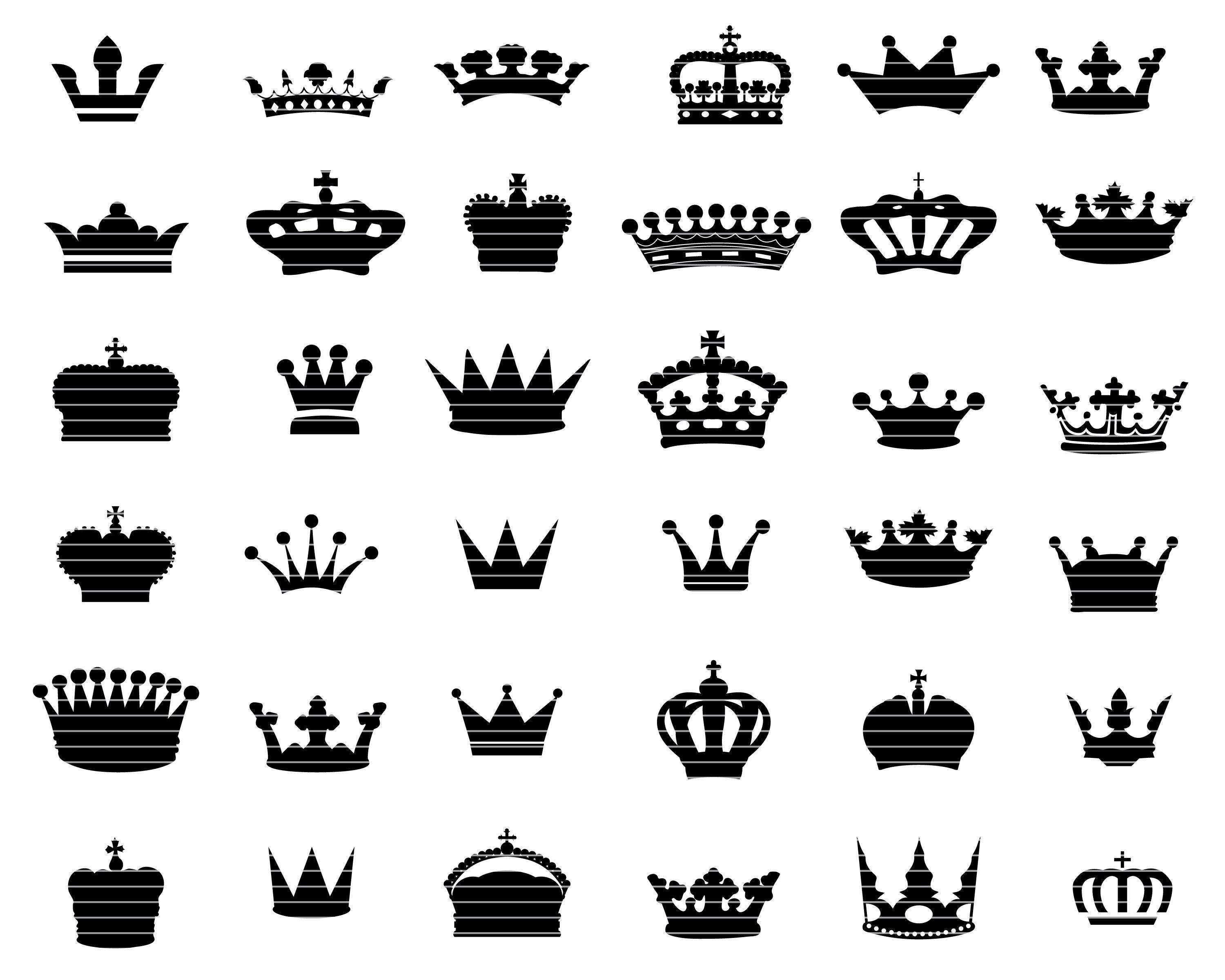 Download Crown Svg Bundle Queen Crown Svg King Crown Crown Vector Etsy