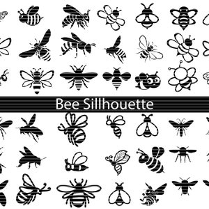 Bee Svg Bundle , Bee Silhouette Bundle, Bee Svg, Bee Clipart, Honey Svg Bundle, Honney Svg, Digital Print, Instant download, Svg cricut file