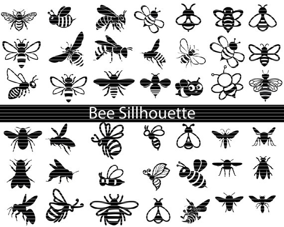 Download Bee Svg Bundle Bee Silhouette Bundle Bee Svg Bee Clipart Etsy