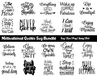 Motivational quotes SVG Bundle, Inspirational Quotes SVG, Motivational quotes, Motivational svg bundle, positive SVG, sayings svg, Cricut