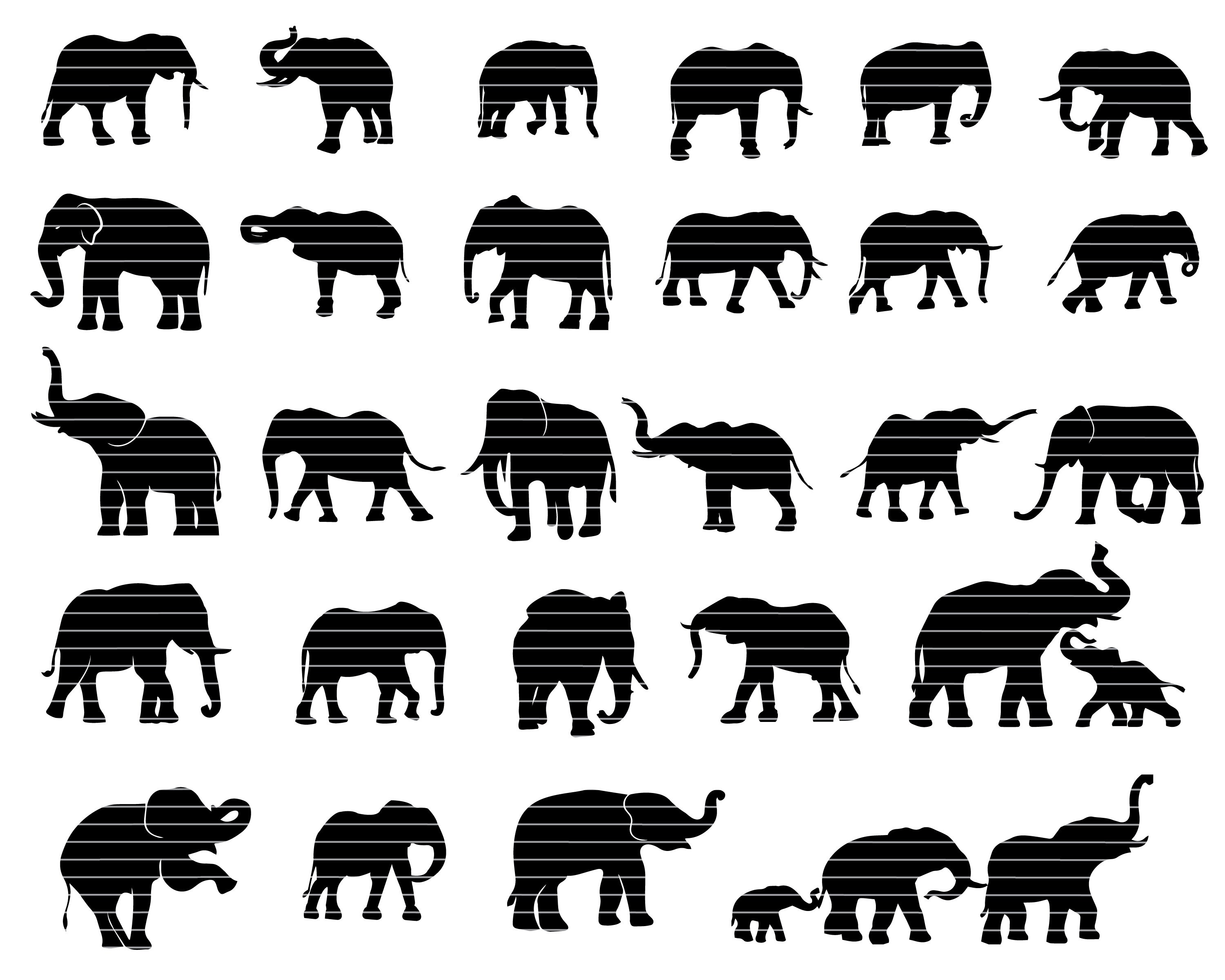 Elephant Svg Bundle Elephant SVG Cut File Elephant - Etsy