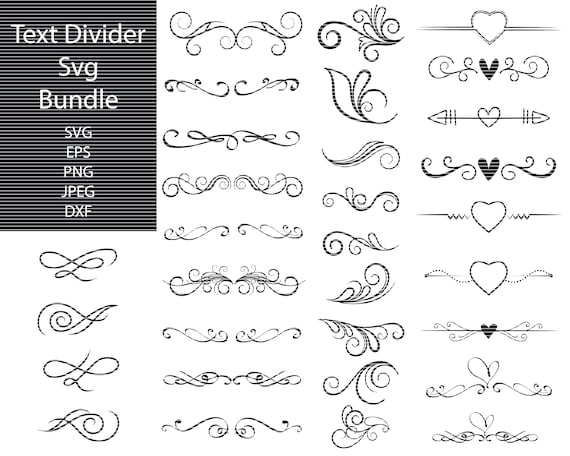 Swirl SVG, Swirl Silhouette, Flourish Svg, Swoosh Svg,Decorative Svg, Swirl  Bundle - Crella