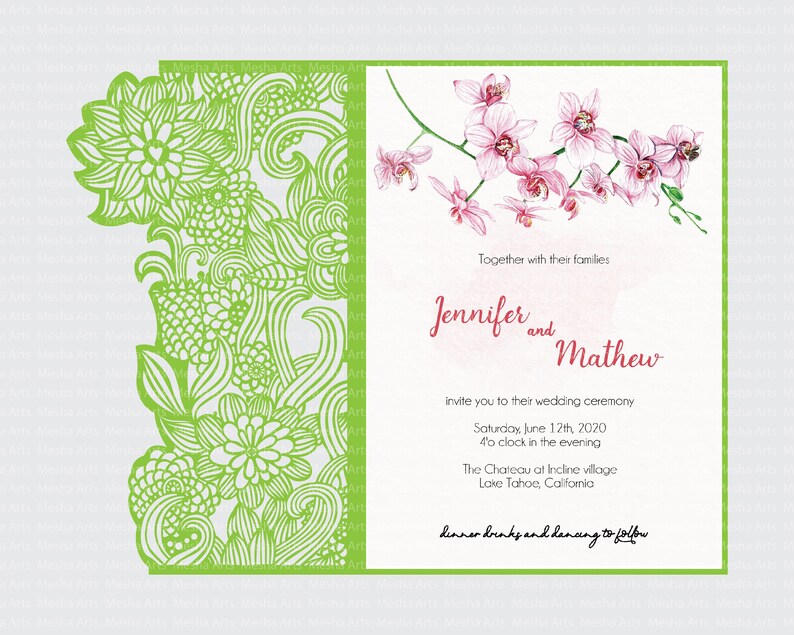 Free Free 106 Tri Fold Free Laser Cut Wedding Invitation Svg SVG PNG EPS DXF File