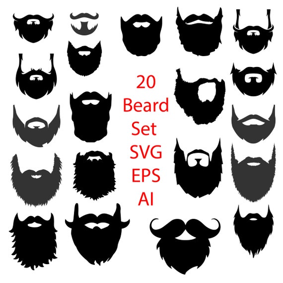 Download 20 BEARD SVG Bundle | Etsy