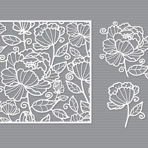 Flower Svg cut file - Flower Frame svg Cut File - Cricut Svg flower frame