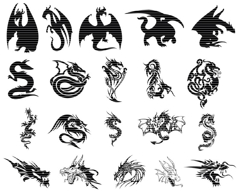Download Dragon Svg Bundle Dragons svg cut files dragon cricut | Etsy