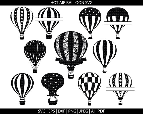 Clip Art Art & Collectibles Cut File 24 Balloon SVG Clipart Design ...
