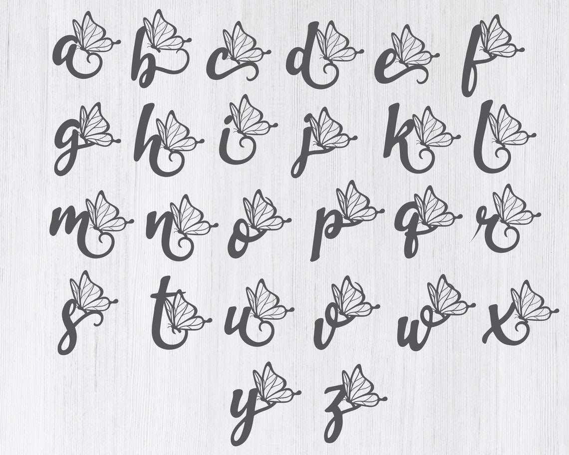 Free Free Butterfly Alphabet Svg 546 SVG PNG EPS DXF File
