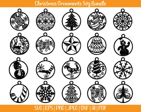 Download Christmas Ornaments Svg Bundle Christmas Svg Bundle Etsy