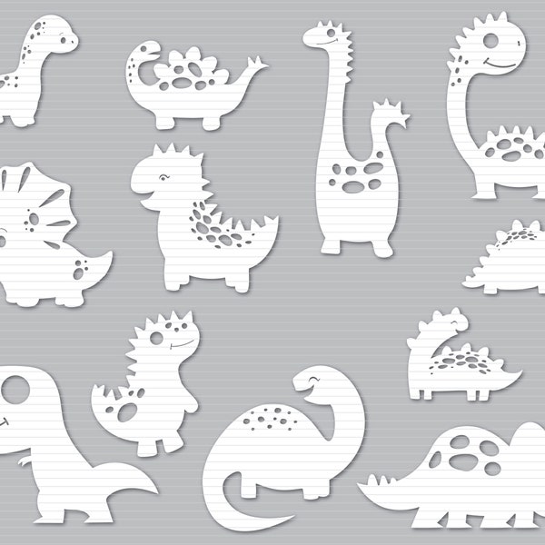 Baby Dinosaur Svg Bundle, Baby Dinosaur Silhouette SVG, Svg Files for Cricut, Silhouette Baby Dinosaur Svg, Trex Svg, Baby Trex Svg