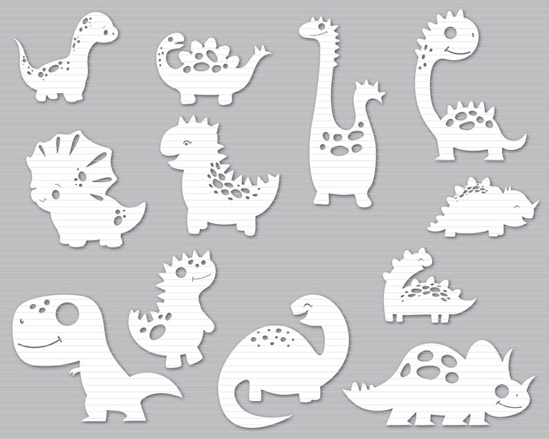 Download Baby Dinosaur Svg Bundle Baby Dinosaur Silhouette SVG Svg ...