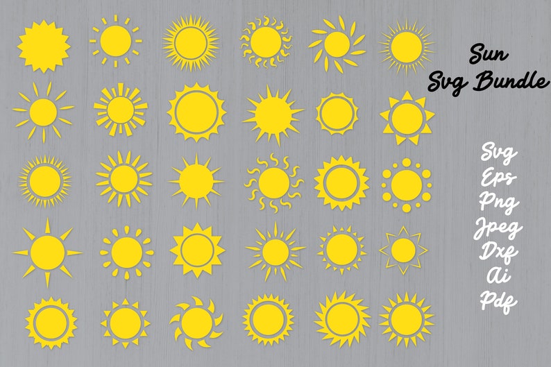 Download Art Collectibles Clip Art Sun Svg Bundle Vector Sun Svg Sun Clipart Sun Digital Image Svg Files Sun Cricut Svg Clipart Sun Sun Svg Sun Icon Svg