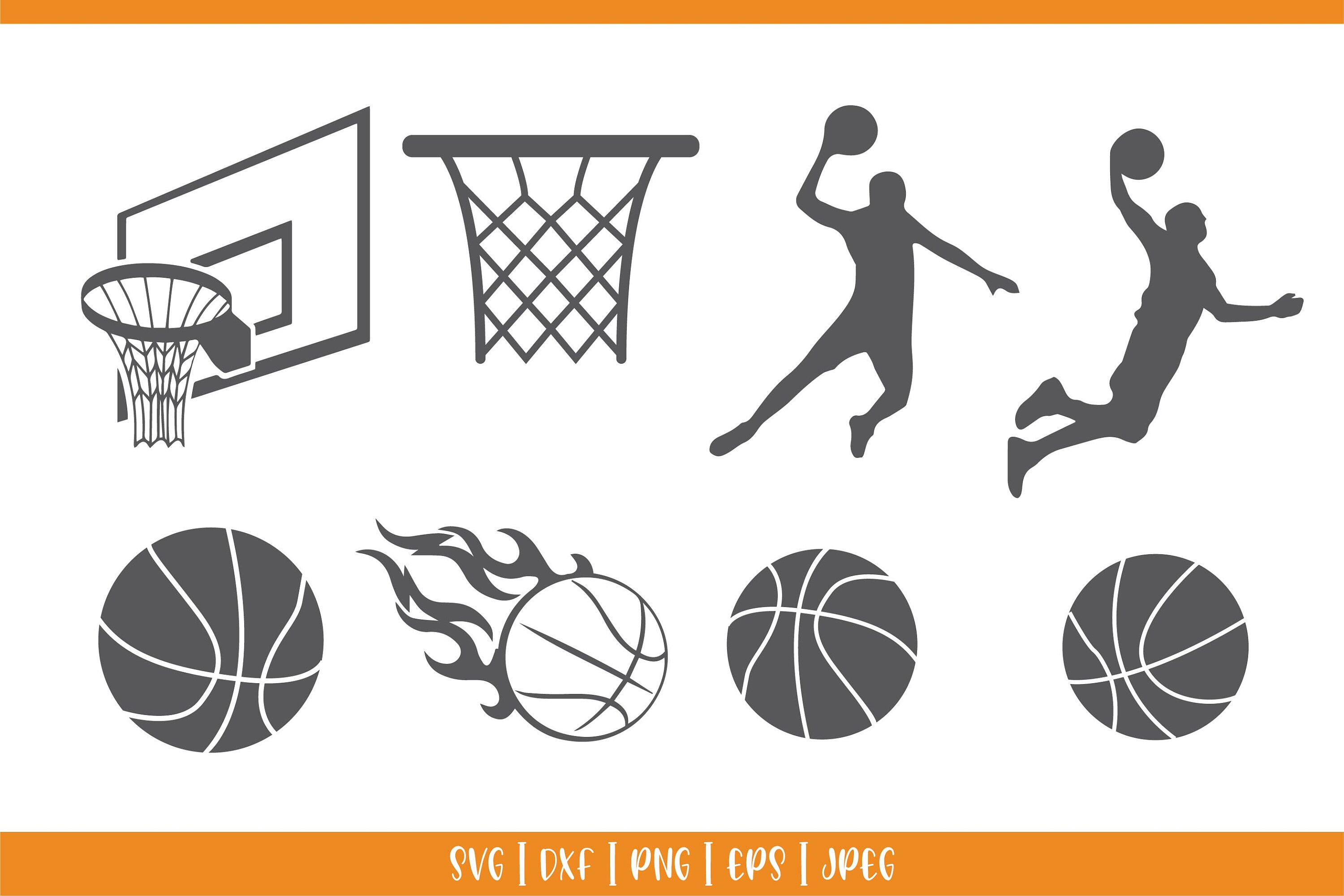 Basketball Svg Bundle Basketball Clipart Dxfpngbasketball - Etsy