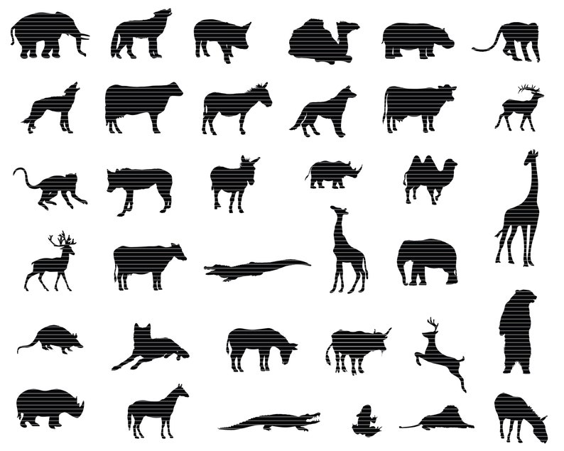 Download 189 Animals Svg Bundle Animals Silhouette Mega Pack | Etsy