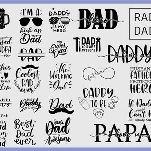 100 Fathers Day Svg Bundle Dad Svg Daddy Svg Father Svg - Etsy