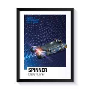 Spinner, Blade Runner, Famous Cars, Printable Poster, Wall Art For Movie Fans, Office Wall Art, DIGITAL DOWNLOAD