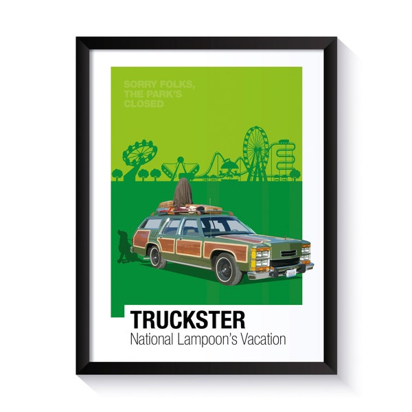 Family Truckster, National Lampoons Vacation, Famous Cars, Printable Poster, Wall Art For Movie Fans, Office Wall Art, DIGITAL DOWNLOAD