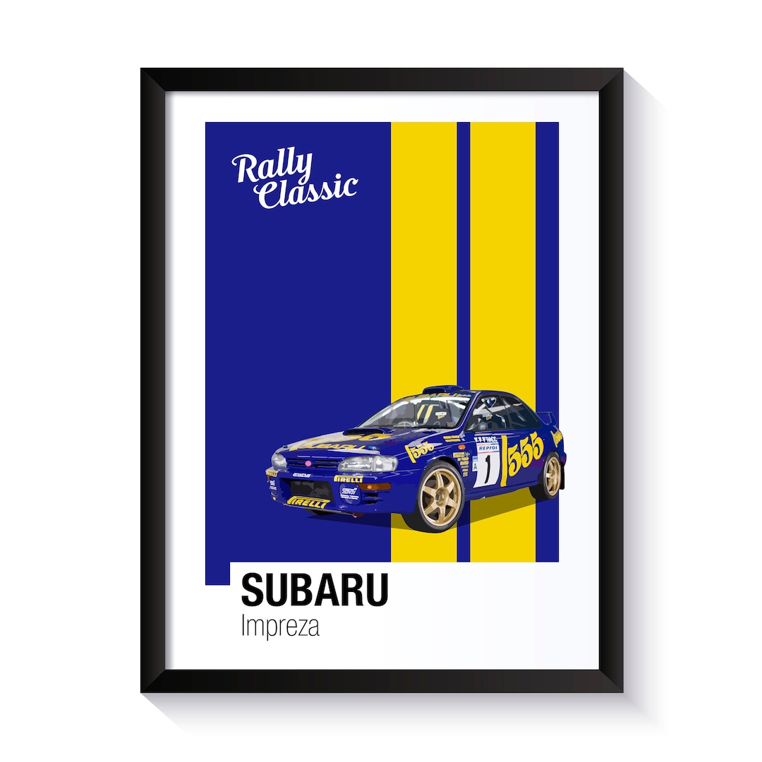 Subaru Impreza, World Rally Championship Car, Rally Cars, Printable ...