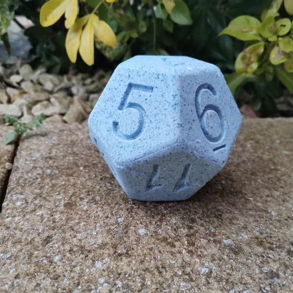 D12 Bath Bomb | All Natural | Cruelty Free | Vegan | Geek Gift | Nerdy Gift | D and D | D&D | Dice | D12 | Roleplay Gift | Table Top Gaming