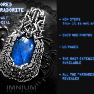 Advanced wire wrapping TUTORIAL scifi futuristic unisex pendant, 0 soldering, step by step instructions for every detail industrial techwrap image 3