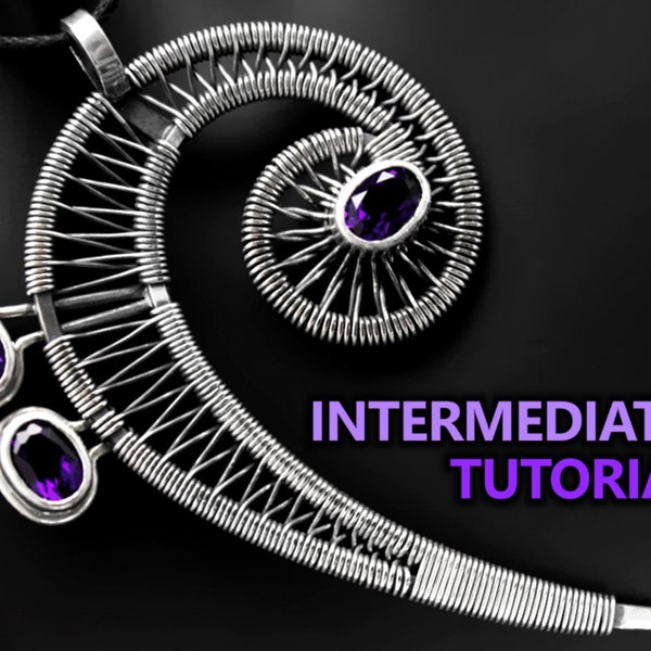 INTERMEDIATE+ tutorial - bass key pendant soldering & basic wire wrapping, instant download PDF file diy treble wirewrap pendant wrapped