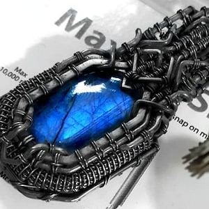 Advanced wire wrapping TUTORIAL scifi futuristic unisex pendant, 0 soldering, step by step instructions for every detail industrial techwrap image 4