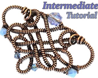 Scroll bail TUTORIAL - easy BEGINNER to INTERMEDIATE step by step instructions digital book no soldering wire wrap wirewrapping weaving