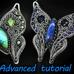 ADVANCED Butterfly pendant TUTORIAL - step by step instructions hybrid pendant, soldering included. Multiple useful adaptable techniques DIY