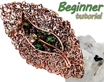 Wire chaos jewelry TUTORIAL EASY BEGINNER multi functional instructions for rings earrings pendants brooches sculptures decorative bowls etc