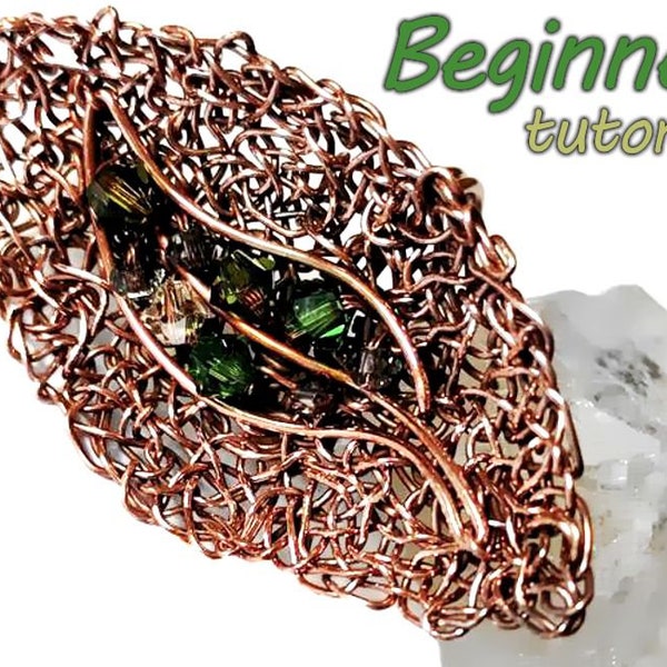 Wire chaos jewelry TUTORIAL EASY BEGINNER multi functional instructions for rings earrings pendants brooches sculptures decorative bowls etc