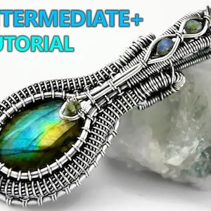 INTERMEDIATE+ Wrapped bezel setting - 0 SOLDERING very detailed step by step INSTRUCTIONS wire wrap digital book jewelry learn how to wrap